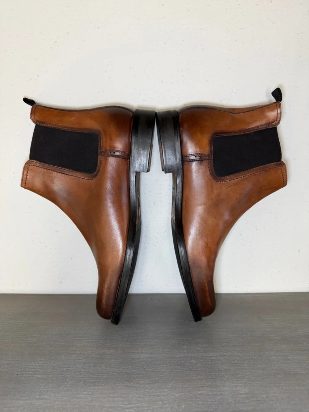 Bruno Magli Ponzi Mens Size 13 M Italian Calfskin Leather Chelsea Boots - New